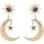 Solighter Fashion Moon Earrings for women Girls Moon and Star Earrings Vintage Jewelry Jewelry Long Drop Dangle Stud Solighter Fashion Moon Earrings for women Girls Moon and Star Earrings Vintage Jewelry Jewelry Long Drop Dangle Stud