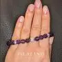 Amethyst Crystal Bracelet for Women Healing Love, Lava Rock Aromatherapy Diffuser Bracelet with Lavender Essential Oil, Chakra Yoga Meditation Bracelet