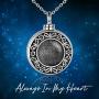 ONEFINITY Sterling Silver Always in My Heart Urn Necklace for Ashes Cremation Jewelry for Ashes of Loved Ones Keepsake Jewelry