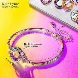 Kate Lynn Mothers Day Gifts for Women, Nirvana of Phoenix Bangle Bracelet Crystals from Austria Jewelry for Girl Lucky Gifts for Mom Grandmother Wife Friends with Gift Box