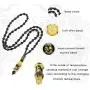 FIBO STEEL 4 Pcs Feng Shui Black Obsidian Wealth Bracelet Necklace Set for Men Women Good Lucky Nafu Necklaces Black Bead Bracelet Jewelry Adjustable FIBO STEEL 4 Pcs Feng Shui Black Obsidian Wealth Bracelet Necklace Set for Men Women Good Lucky Nafu Necklaces Black Bead Bracelet Jewelry Adjustable