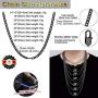 ChainsHouse Men Women Chain Cuban Necklace,3mm/6mm/9mm/12mm Wide Stainless Steel/Black Metal/18K Gold Plated Curb Link Necklace, 14''-30'' Length-with Gift Box