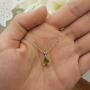 Dazzlingrock Collection 8x6 mm Pear Cut Ladies Solitaire Teardrop Pendant (Silver Chain Included), Sterling Silver