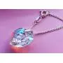 Royal Crystals''Mothers Love Heart Pendant Necklace for Women'' Made with Swarovski Crystals Blue Aurora Borealis Sterling Silver 925 Pendant Necklace, 18'' Royal Crystals''Mothers Love Heart Pendant Necklace for Women'' Made with Swarovski Crystals Blue Aurora Borealis Sterling Silver 925 Pendant Necklace, 18''