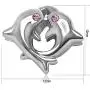 JMQJewelry Small Dolphin Love Birthstone Eyes Charms for Bracelets Mothers Grands Sister Gifts