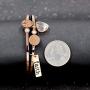 Uloveido Rose Gold Plated Tree of Life Bangle Cuffs Faith Mustard Seed Pendant Charms Open Bracelet for Women Y1028