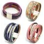 MUERDOU Infinity Leather Cuff Bracelets for Women Handmade Wrap Bangle Boho Bracelets for Women Teen Girl Boy MUERDOU Infinity Leather Cuff Bracelets for Women Handmade Wrap Bangle Boho Bracelets for Women Teen Girl Boy