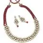 Aheli Wedding Wear Indian Kundan Beaded Necklace Earring Set Ethnic Traditional Jewellery for Women