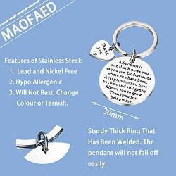 MAOFAED Sponsor Gift Sponsor Keychain Sponsor Appreciation Gift AA Sponsor Gift Sobriety Coach Gift NA Addiction Recovery Gift