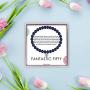 SOLINFOR 50th Birthday Gifts for Women - Lapis Lazuli Beads Bracelet - 50 Years Old Jewelry Gift Idea for Her