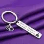 PENQI Inspirational Yoga Jewelry with Our Thoughts We Make The World Keychain Buddha Quote Yoga Lotus Jewelry for Yoga Lovers Gift PENQI Inspirational Yoga Jewelry with Our Thoughts We Make The World Keychain Buddha Quote Yoga Lotus Jewelry for Yoga Lovers Gift