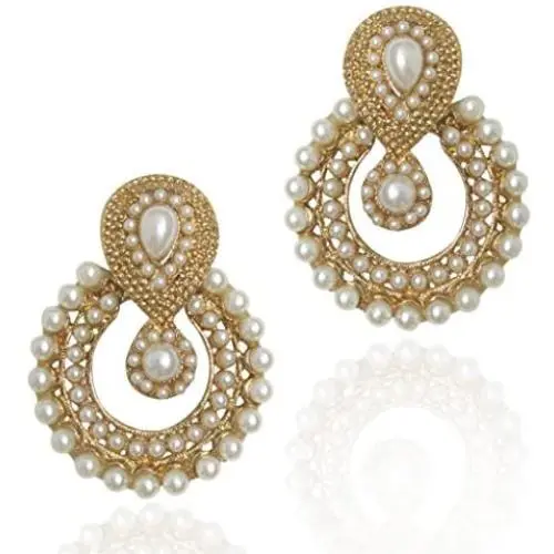 Dancing Girl Bollywood Kundan Earrings Indian Jewelry Indian Earrings Jhumka