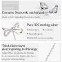 Sllaiss Sterling Silver Bow Necklace Made with Swarovski Crystals Pendant Gift for Women Rose Gold 16'' with 2'' Extender Adjustable Sllaiss Sterling Silver Bow Necklace Made with Swarovski Crystals Pendant Gift for Women Rose Gold 16'' with 2'' Extender Adjustable