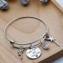 G-Ahora Womens Tinkerbell Jewerly Faith Trust and Pixie Dust Charm Bracelet Tinkerbell Bracelet