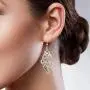LeCalla Sterling Silver Jewelry Diamond Shape Drop Earrings for Women LeCalla Sterling Silver Jewelry Diamond Shape Drop Earrings for Women