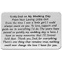 AKTAP Father Daughter Jewelry to My Dad On My Wedding Day from Your Loving Little Girl Wallet Card Insert for Father of The Bride