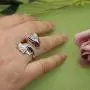 HSQYJ Dragon Ring Devil Tail Arrows Adjustable Rings Gothic Dragon Open Ring with Red/Blue Crystal Eye Uniquely Stylish Jewelry for Women Men HSQYJ Dragon Ring Devil Tail Arrows Adjustable Rings Gothic Dragon Open Ring with Red/Blue Crystal Eye Uniquely Stylish Jewelry for Women Men