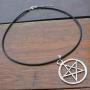 Big Silver Pentacle Pentagram Star Celtic Pagan Wicca Wiccan Jewelry Pewter Unisex Mens Pendant Necklace Wealth Money Fortune Lucky Charm Protection Amulet Safe Travel Talisman Witch Magic Medallion