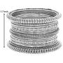 Aheli Oxidized Bohemian Bangles Set Indian Traditional Antique Multiple Textured Bracelet Chudha for Women Ethnic Party Wear Jewelry