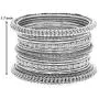 Aheli Oxidized Bohemian Bangles Set Indian Traditional Antique Multiple Textured Bracelet Chudha for Women Ethnic Party Wear Jewelry