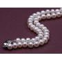 JYX Natural White Freshwater Cultured Pearl Necklace 18 inches