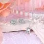 BriLove Womens 925 Sterling Silver Vintage Rose Pendant Necklace Stud Earrings Jewelry Set