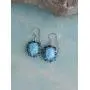 YoTreasure 13.39 Cts. Larimar London Blue Topaz 925 Sterling Silver Earrings