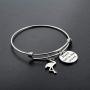 AKTAP Flamingo Bracelet Stand Tall in The Crowd Inspirational Be Yourself Flamingo Lover Gift