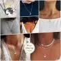 FaithHeart Yin Yang Necklace, Personalized Engraving Stainless Steel/18K Gold Plated Puzzle Pendant Jewelry for Couples with Adjustable Rolo Chain FaithHeart Yin Yang Necklace, Personalized Engraving Stainless Steel/18K Gold Plated Puzzle Pendant Jewelry for Couples with Adjustable Rolo Chain