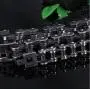Large Heavy Titanium Chain Bike Bicycle Bracelet Mens Jewelry Brush Black Stainless Steel Motorcycle Biker Bracelet 12/18/22mm