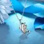 KesaPlan 14K Rose Gold Flower Dolphin Pendant Necklace for Women Dolphin Pendant Necklace Crystals from Swarovski, Valentines day Anniversary Jewelry KesaPlan 14K Rose Gold Flower Dolphin Pendant Necklace for Women Dolphin Pendant Necklace Crystals from Swarovski, Valentines day Anniversary Jewelry