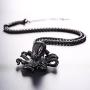 U7 Men Punk Jewelry Stainless Gold Plated Cool Ocean Animal Octopus Pendant & Chain