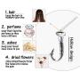 Dletay Fish Hook Cremation Necklace for Ashes Memorial Pendant Stainless Steel Keepsake Jewelry
