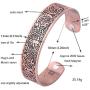 fishhook Viking Tree of Life Raven Talisman Magnetic Bangle Bracelet for Easing Fatigue