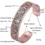 EUEAVAN Viking Tree of Life Raven Crow Talisman for Protection Cuff Bracelet for Easing Fatigue,Blood Circulation