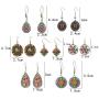 LAIMALA 7 Pairs Vintage Bohemian Earrings Set Retro Rhinestone Earrings Boho Dangle Drop Earrings Statement Long Boho Drop Earrings for Women Girls Jewelry Set Gifts