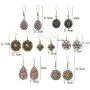 LAIMALA 7 Pairs Vintage Bohemian Earrings Set Retro Rhinestone Earrings Boho Dangle Drop Earrings Statement Long Boho Drop Earrings for Women Girls Jewelry Set Gifts