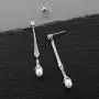 Mariell Slender Cubic Zirconia Vintage Dangle Earrings with Freshwater Pearl Drops for Brides or Weddings Mariell Slender Cubic Zirconia Vintage Dangle Earrings with Freshwater Pearl Drops for Brides or Weddings