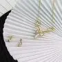 Ortiz espinosa Set of Necklace and Earrings for Women with Swarovski Crystal, 14k Gold Plated and Rhodium, Elegant, Shiny, Hypoallergenic, Jewelry for mom, Friends, Partner or Yourself