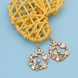 AKTAP Alice in Wonderland Inspired Gift Alice Rabbit Flower Earrings Alice in Wonderland Jewelry for Her