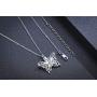 CHENGHONG Butterfly Urn Necklace for Ashes for Women 925 Sterling Silver Celtic Knot Irish Necklace Cremation Jewelry for Ashes for Human Keepsake Memorial Jewelry Gifts for Ashes for Girls Mom