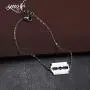 Amaxer Minimalist Hip Pop Razor Blade Flash Geometry Charm Link Bracelet Simple Punk Rock Unisex Jewelry Amaxer Minimalist Hip Pop Razor Blade Flash Geometry Charm Link Bracelet Simple Punk Rock Unisex Jewelry