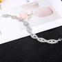 JOERICA Crystal Bridal Jewelry Set for Women Rhinestone Necklace Bracelet and Earrings Set for Wedding Bridesmaid