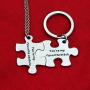 Zuo Bao Funny Couple Gifts Puzzle Necklace Keychain Youre My Favorite Asshole/Bitch Valentines Day Gift for Her