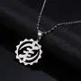 Stainless Steel Wisdom Adinkra Symbols Meanings Pendant Necklace Adinkra Gye Nyame Jewelry