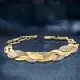 AOOVOO Bracelets for Women, 14K Gold Simulated Flower Leaf Classic tennis Bracelet Jewelry with Sparkling 5A Cubic Zirconia, Roman Wedding Wristband, Gifts for Mom AOOVOO Bracelets for Women, 14K Gold Simulated Flower Leaf Classic tennis Bracelet Jewelry with Sparkling 5A Cubic Zirconia, Roman Wedding Wristband, Gifts for Mom