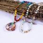 Bivei 108 Mala Beads Bracelet - 7 Chakra Tree of Life Real Healing Gemstone Yoga Meditation Hand Knotted Mala Prayer Bead Necklace