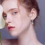 Moonstone Leverback Earrings for Women Sterling Silver Teardrop Bridal Dangle Earrings Moonstone Dewdrop Earrings Girls Moonstone Jewelry Gifts Hypoallergenic Earrings
