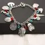 BEKECH Classic Movie Themed Vintage Bracelet TV Movies Show Charm Movie Series Multiple Charms Bracelet Costume Horror Jewelry Gifts for Fans