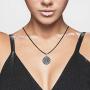 Aniu Compass Necklace Gift for Women/Girls/Wife, S925 Sterling Silver Pendant''Compass of Life'' Valentines Day Jewelry Gifts with Leather Rope length 18inch (46cm)